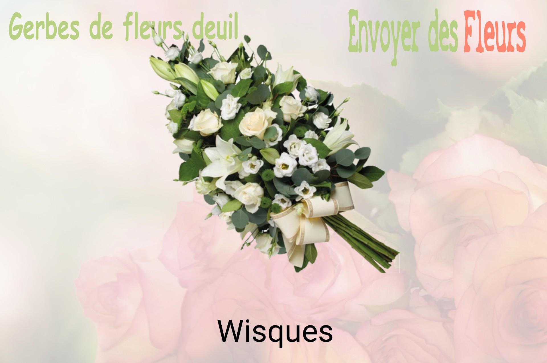 Gerbe de fleurs de deuil livrée à Wisques